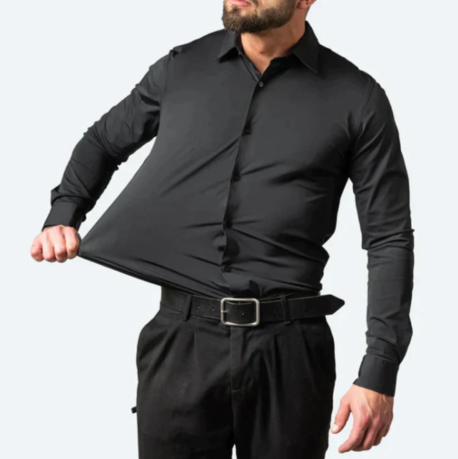 Dennis | Men's Slim-Fit Long Sleeve Dress Shirt